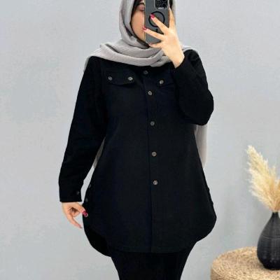 مانتو اسپرت زنانه کتان مدل مانتو بغل دکمه