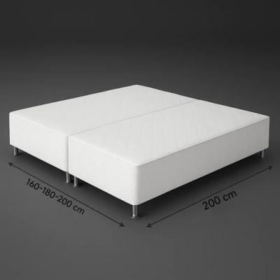 پایه و باکس فلزی ( تخت خواب هتلی ) دو نفره دوتکه ( 200 × 200 cm )