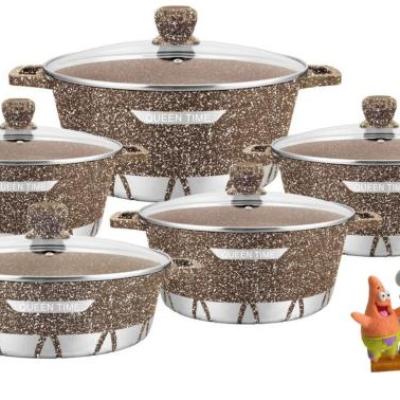 سرویس قابلمه ده پارچه کوین تایم هزینه ارسال پس کرایه بامشتری