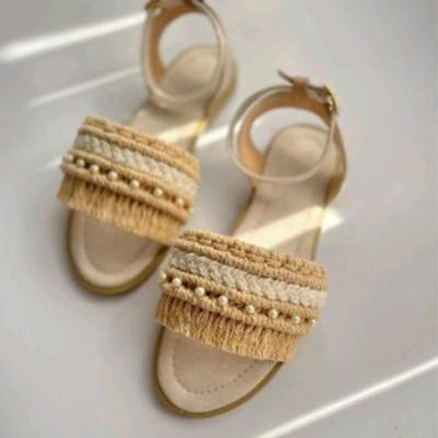 صندل زنانه مکرومه ، صندل مکرومه ، صندل سوییت، صندل رکابدار