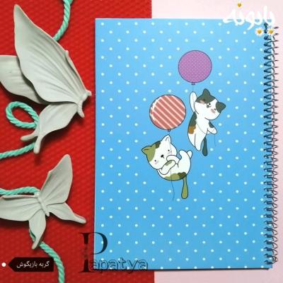 دفتر 40 برگ حاشیه دار گربه