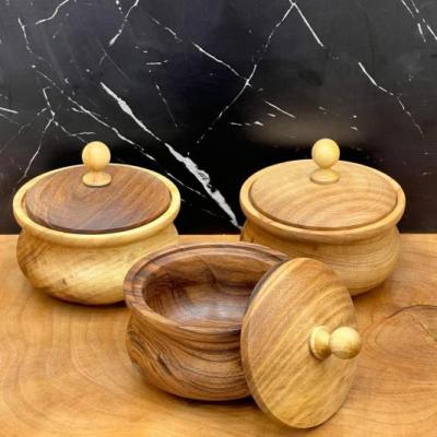 قندان خمره ای چوب گردو