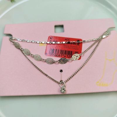 پک 3تایی پابند نقره ای اروپایی شیک مناسب هدیه