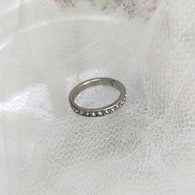 انگشتر رینگ نگین مخرج کاری استیل