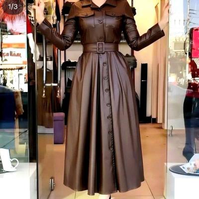 مانتو اسپرت زنانه چرم مدل مانتو چرم بلند