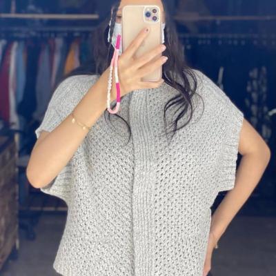 جلیقه زنانه بافت جلو زیپ دار