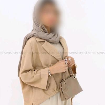 کت لنین پشت بلند زنانه کد 40