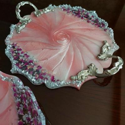 سینی پذیرایی گل محمدی