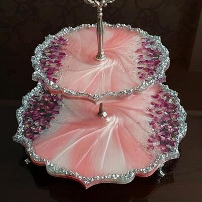 شیرینی خوری دو طبقه گل محمدی