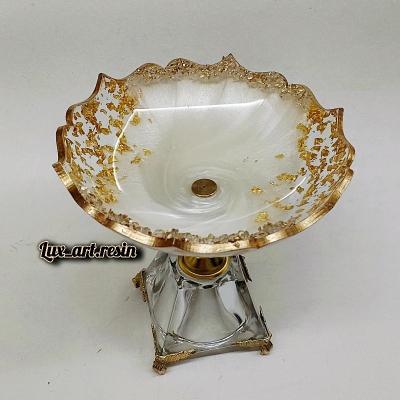 شکلات خوری ، آجیل خوری پایه دار طلایی