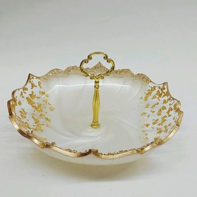 شکلات خوری دسته دار طلایی مدل 2