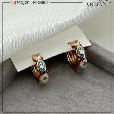 گوشواره های مینا کاری ژوپینگ کد gn0023