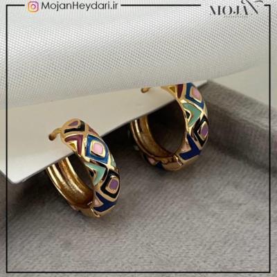 گوشواره های مینا کاری ژوپینگ کد gn0026