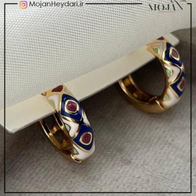 گوشواره های مینا کاری ژوپینگ کد gn0030