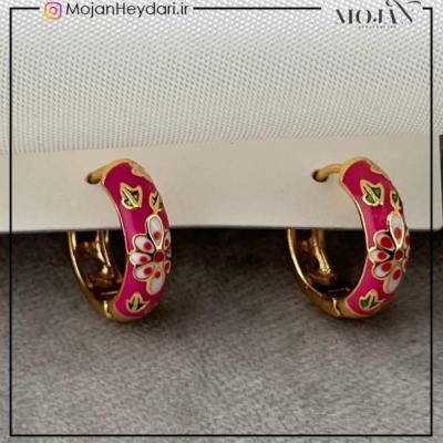 گوشواره های مینا کاری ژوپینگ کد gn0029