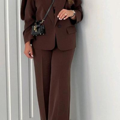 مانتو شلوار زنانه مدل ست کت شلوار زنانه مدل شانیا جنس مازراتی درجه یک