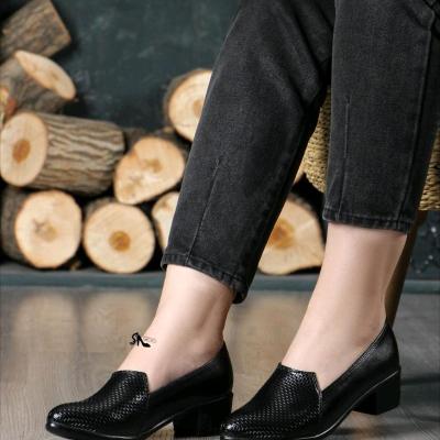 کالج زنانه مجلسی پاشنه 5 سانت و زیره پیو تک رنگ مشکی