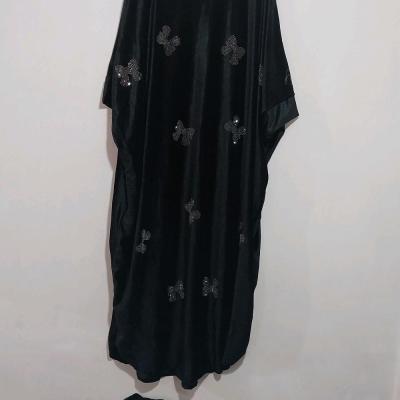 مانتو عبایی مخمل نگینی