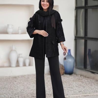 پالتو بلند شنل دار مدل سیمین