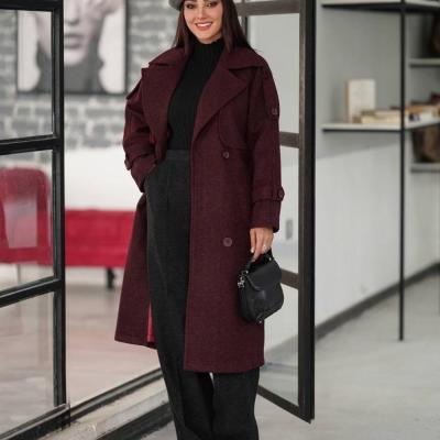 پالتو بلند شنل دار مدل سیمین