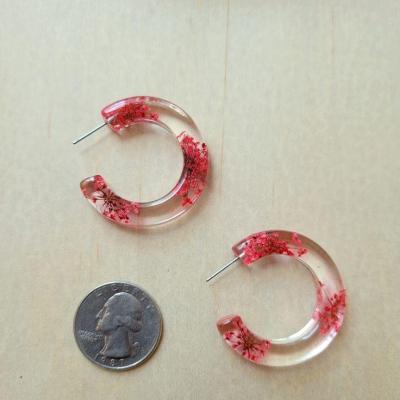 گوشواره حلقه ای کریستالی یلدا