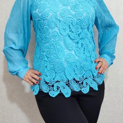 شومیزمجلسی گیپورطرح ترمه