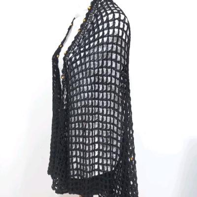 شال سه گوش دستبافت مجلسی