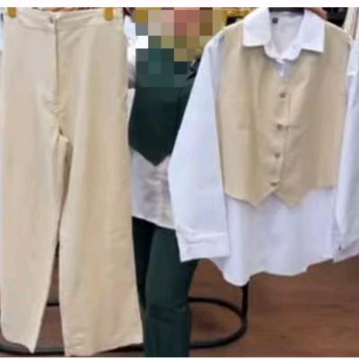 ست سه تیکه پیراهن وژیله و شلوار