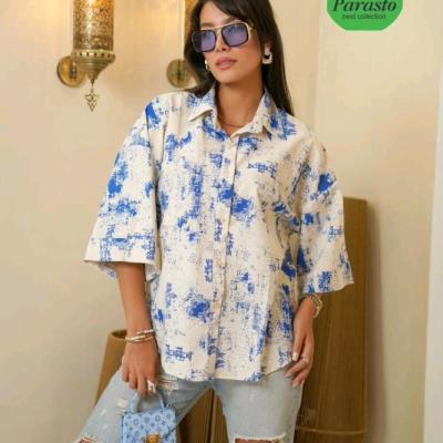 مانتو اسپرت زنانه نخی شرمینه مدل پری