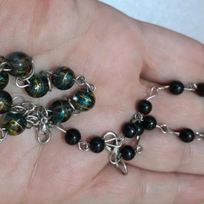 دستبند زنانه دستبند مهره ای عدد 100