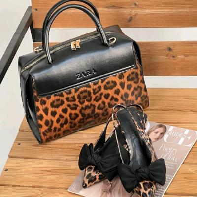 ست کیف و کفش پلنگی