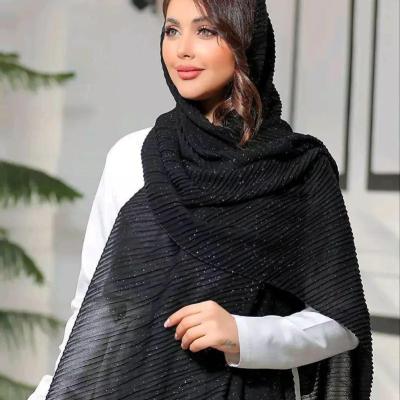 شال مجلسی پلیسه لمه دار اکلیلی بامنگوله-144466