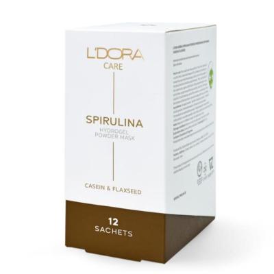ماسک پودری اسپیرولینا هیدروژلی حاوی کازئین و بذر کتان لدورا کر 12 عددی-158680