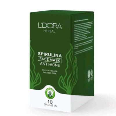 ماسک پودری اسپیرولینا ضدجوش لدورا هربال 10عددی-158534