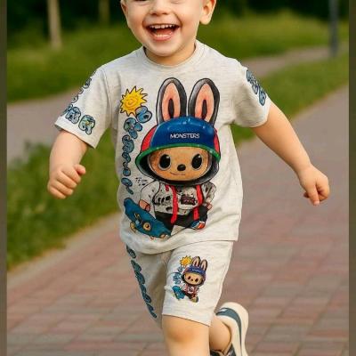 تیشرت شلوار ملانژ لبوبو