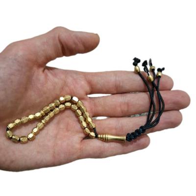 تسبیح 33 تایی چندوجهی برنجی نمره 5-156331