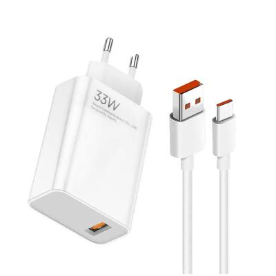 شارژر 33 وات سر کارتنی شیائومی بهمراه کابل سرکارتنی