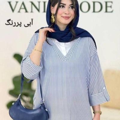 شومیز میلانو یقه سفید نخ پنبه-154945