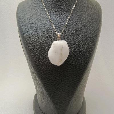 گردنبند رزکوارتز نامنظم رودخانه ای ر404