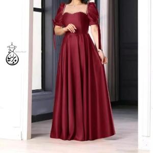 پیراهن زنانه ساتن مدل لباس مجلسی عروسکی پیراهن مجلسی شیک
