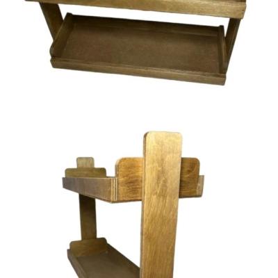 استند دو طبقه چوبی