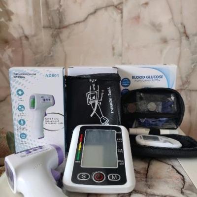 پک دستگاه قند خون دیابان ،فشارسنج ،تب سنج