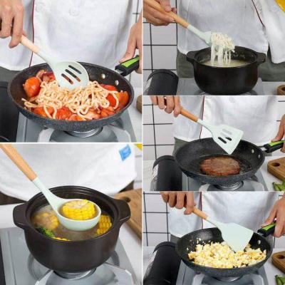 سرویس کفگیر ملاقه 12 پارچه سیلیکونی