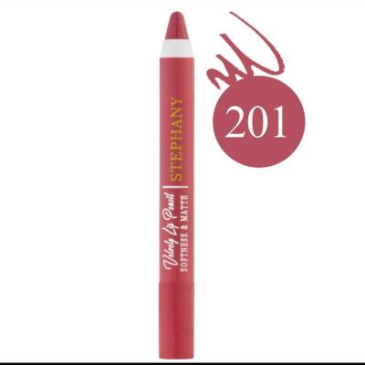 رژ لب مدادی مات استفانی مدل Velvety شماره 201