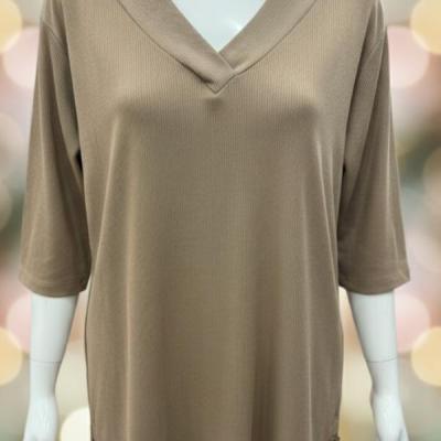 بلوز یقه هست آستین سه ربع