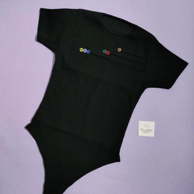 بادی کبریتی زنانه طرح دکمه دار