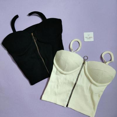 کراپ کبریتی تمام زیپ زنانه