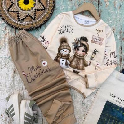 ست بچه گانه بلوز و شلوار دخترانه آدم برفی