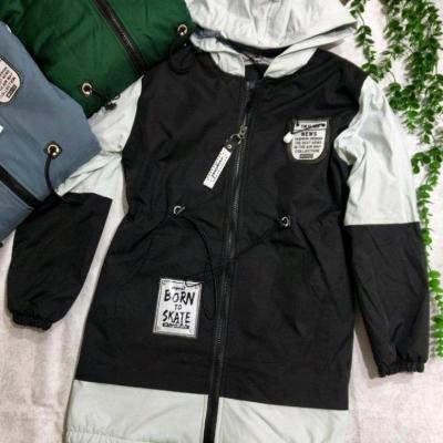 کاپشن بچگانه دخترانه سایز بزرگ بلک وایت رویه بارانی