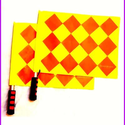 پرچم خط نگهدار کمک داوری فوتبال 2 تایی شطرنجی ایرانی